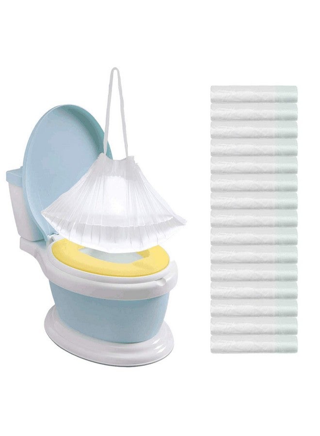 Tebery 150 Pack Portable Potty Chair Liners With Drawstring Potty Bags Potty Liners Disposable For Baby Toilet Potty Training Seat - Image 1