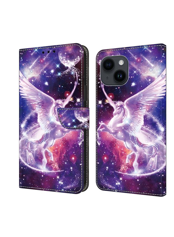 إيروريكس جراب هاتف iPhone 15 مصنوع من الجلد المطلي بالكريستال - Image 1