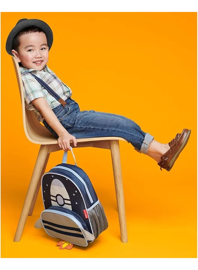 Skip Hop Spark Style Backpack - Train | Preschool Kids Backpack With Mesh Bottle Pocket & Cute Zipper Pulls | Age 3+