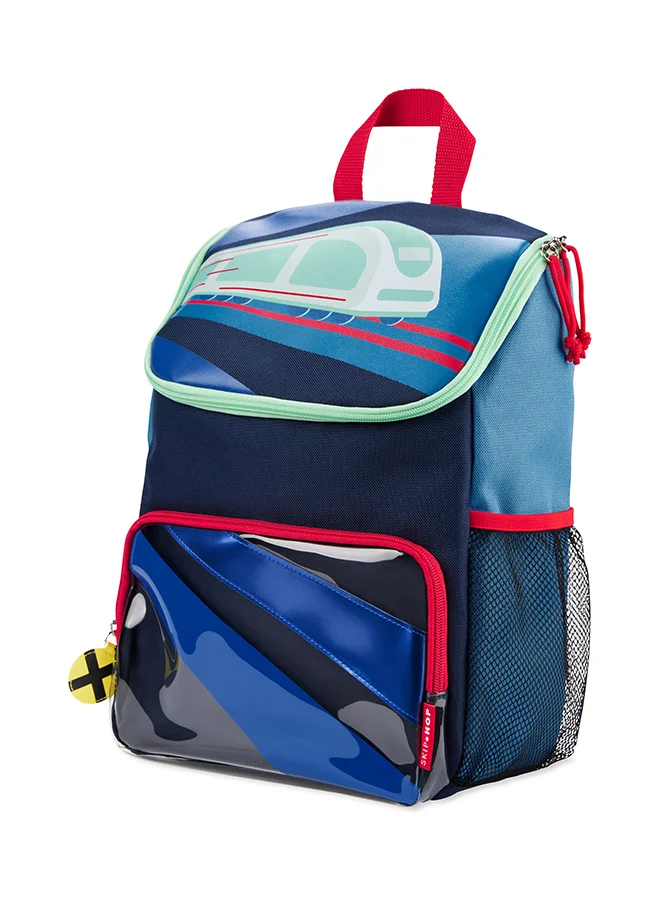 سكيب هوب Spark Style Backpack - Train | Preschool Kids Backpack With Mesh Bottle Pocket & Cute Zipper Pulls | Age 3+