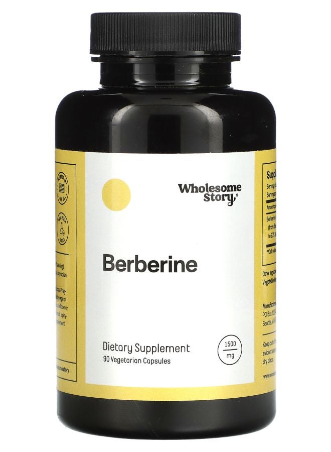 Berberine 1500 mg 90 Vegetarian Capsules (500 mg per Capsule)