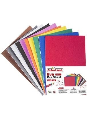COLORLAND - Adhesive Eva 20 x 30 cm 1.8 mm 10pcs - Image 1