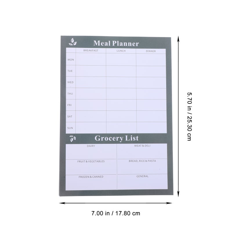 Food Journal, Weekly Planner for Balanced Meal Tracking, Durable Tearable Notebook - Image 2