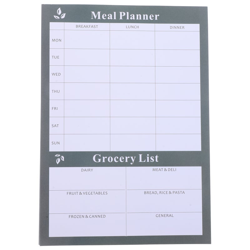 Food Journal, Weekly Planner for Balanced Meal Tracking, Durable Tearable Notebook - Image 1