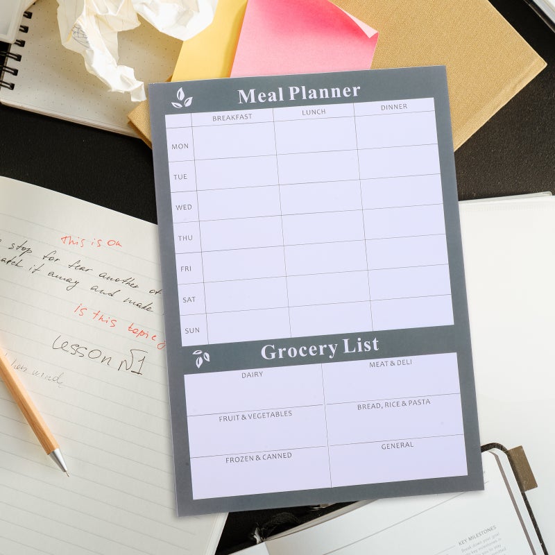 Food Journal, Weekly Planner for Balanced Meal Tracking, Durable Tearable Notebook - Image 3
