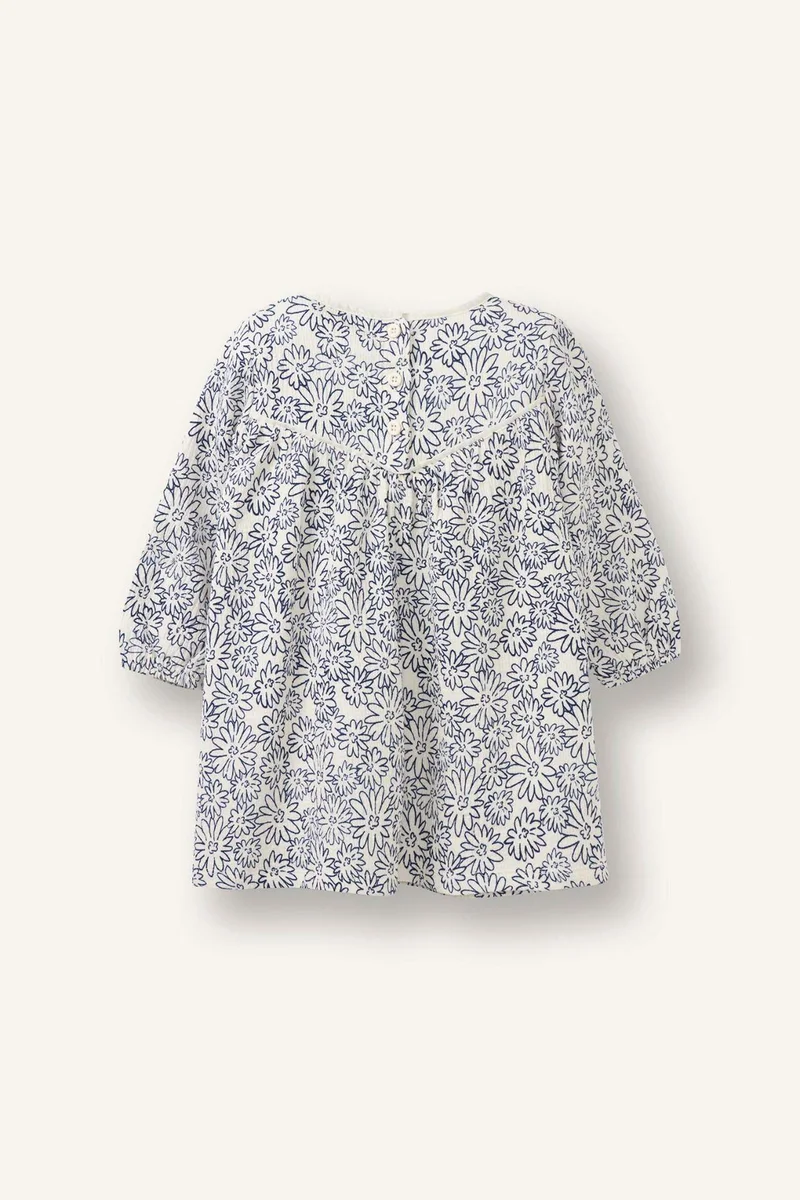 Defacto Baby Girl Patterned Muslin Dress