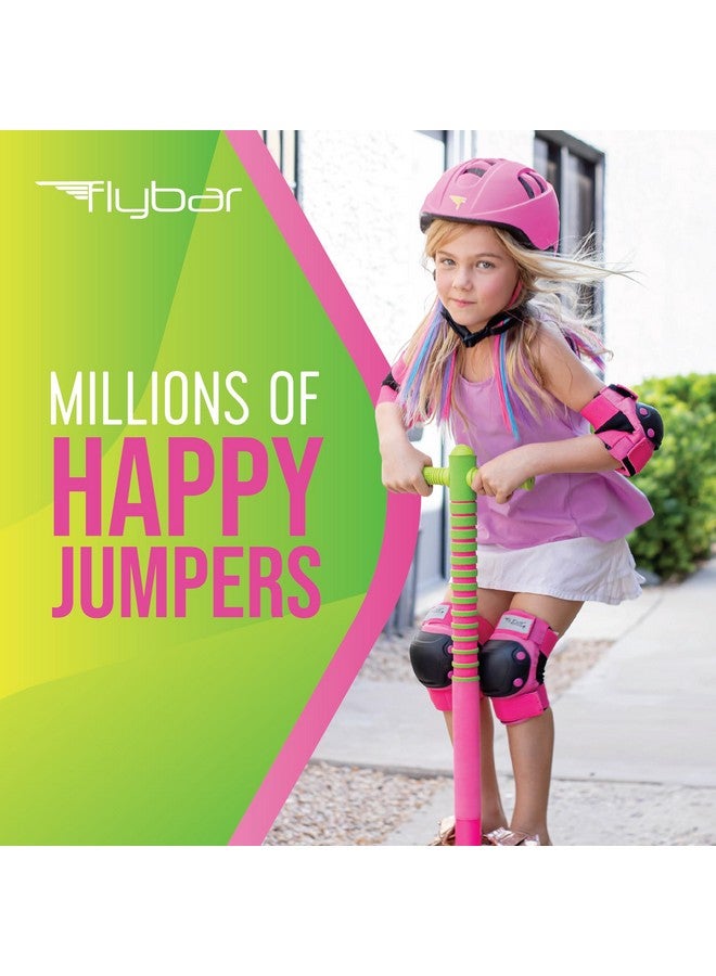 Flybar Flybar Maverick 2.0 Foam Pogo Stick for Kids Ages 5 and Up, 40 to 80 Pounds, Outdoor Kids Toys, Pogo Stick for Boys and Girls, Rubber Grip, by The Original Pogo Stick Company (Pink/Green) - Image 2