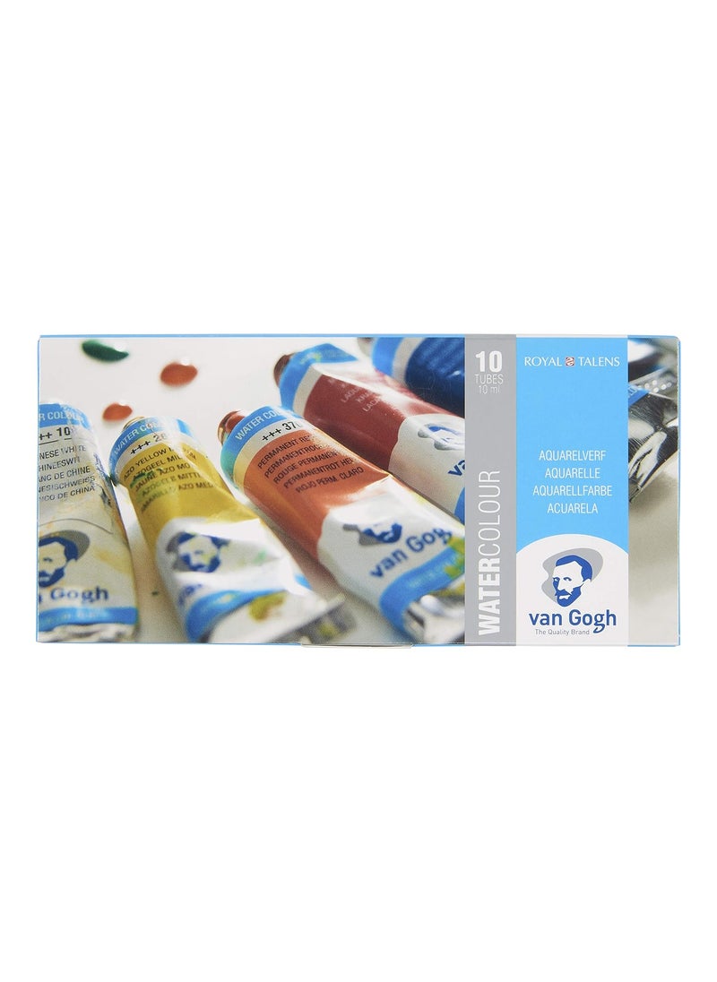 Talens - Van Gogh Water Colour Tubes, Cardboard Set, 10 Colours - Image 1