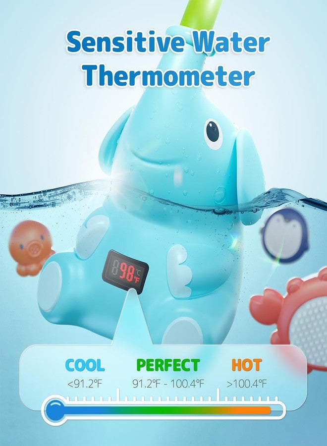 Sumobaby Baby Bath Shower Head with Water Thermometer, 3-in-1 Rechargeable Bath Toys, 3 Exchangable Shower Heads and Soft Silicone Baby Brush, for Newborns, Toddlers in The Tub or Sink - Automatic Ⅲ - Image 2