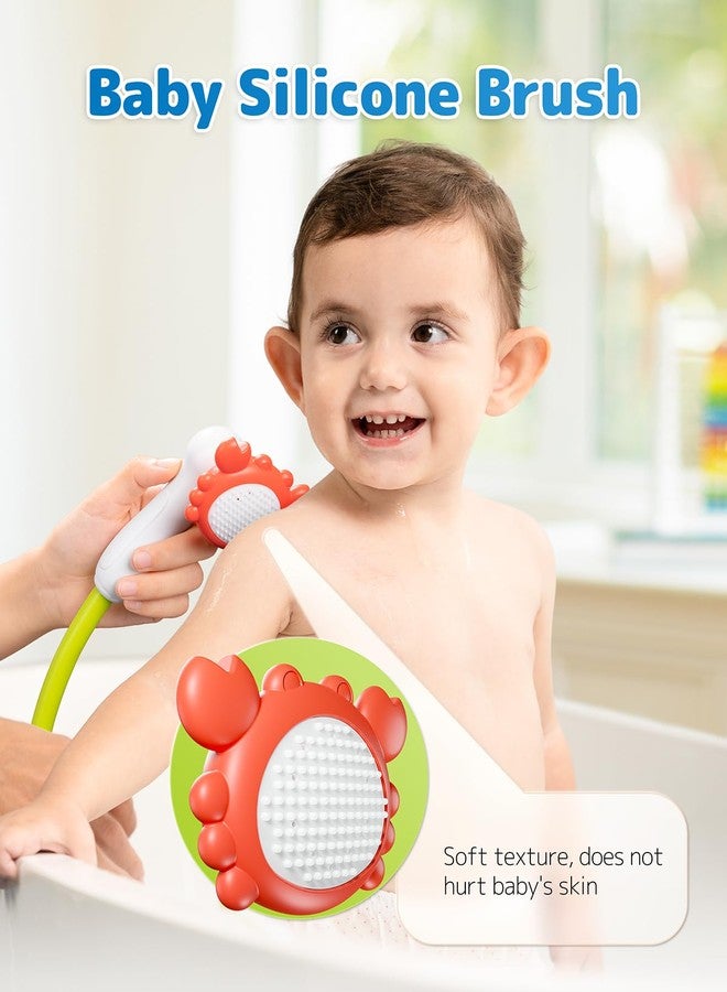 Sumobaby Baby Bath Shower Head with Water Thermometer, 3-in-1 Rechargeable Bath Toys, 3 Exchangable Shower Heads and Soft Silicone Baby Brush, for Newborns, Toddlers in The Tub or Sink - Automatic Ⅲ - Image 5