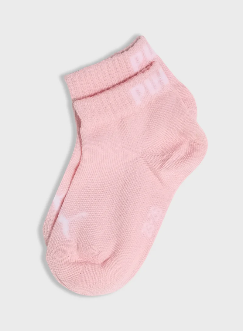 PUMA Youth 3 Pack Plain Quarter Socks