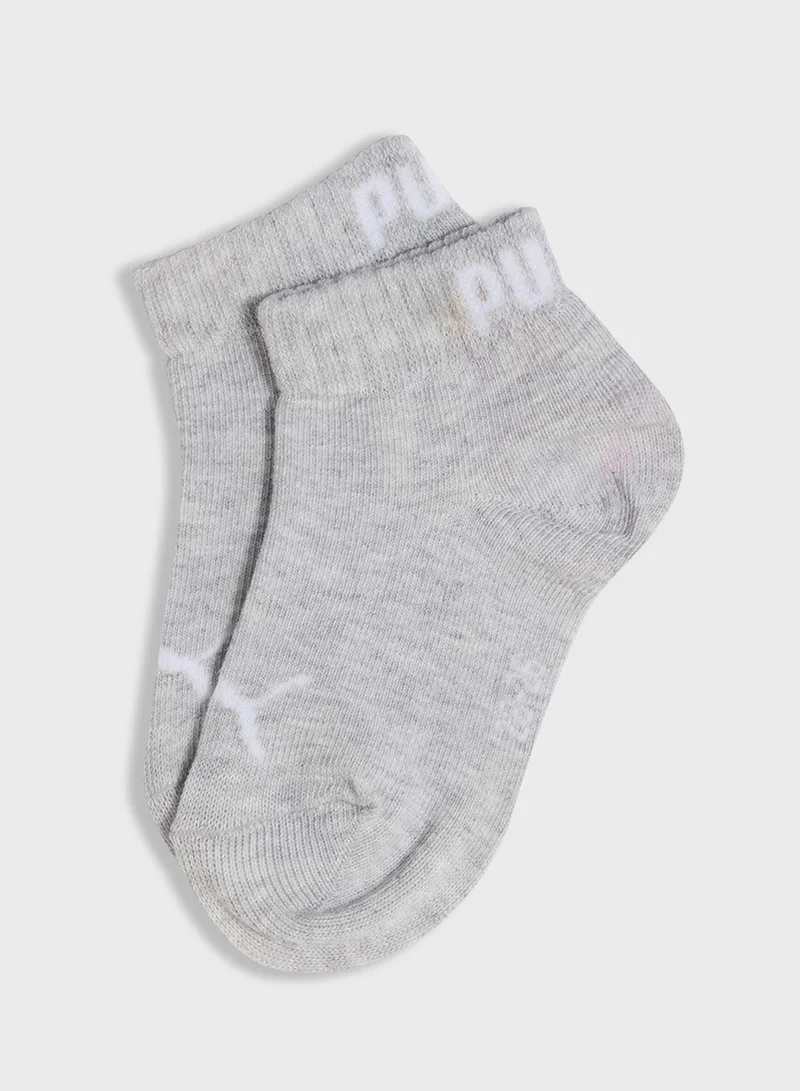 بوما جوارب ربع قطن سادة للشباب 3 قطع