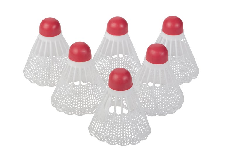 Triumph Sports Triumph Shuttlecocks 6 Pack in White, for Recreational and Outdoor Play - Image 1