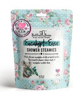 Bella  Bear Shower Steamers Eucalyptus Shower Bombs Aromatherapy Travel Size Pack Shower Tablets  EucalyptEase Shower Steamers with Essential Oils  Home Essentials Bath Bombs Tablets 2