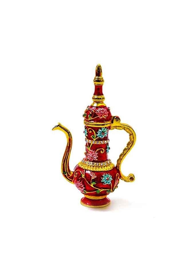 Generic - Tea Pot Decorative Piece, Dubai Souvenir Arabic Tea Pot, Arabic Traditional Tea Kettle- Red - Image 1