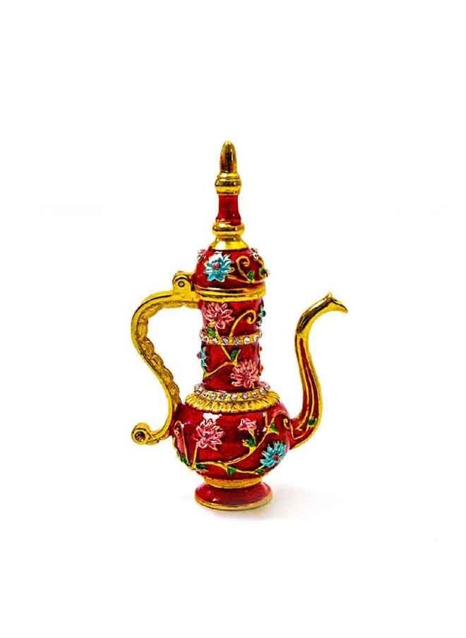 Generic - Tea Pot Decorative Piece, Dubai Souvenir Arabic Tea Pot, Arabic Traditional Tea Kettle- Red - Image 1