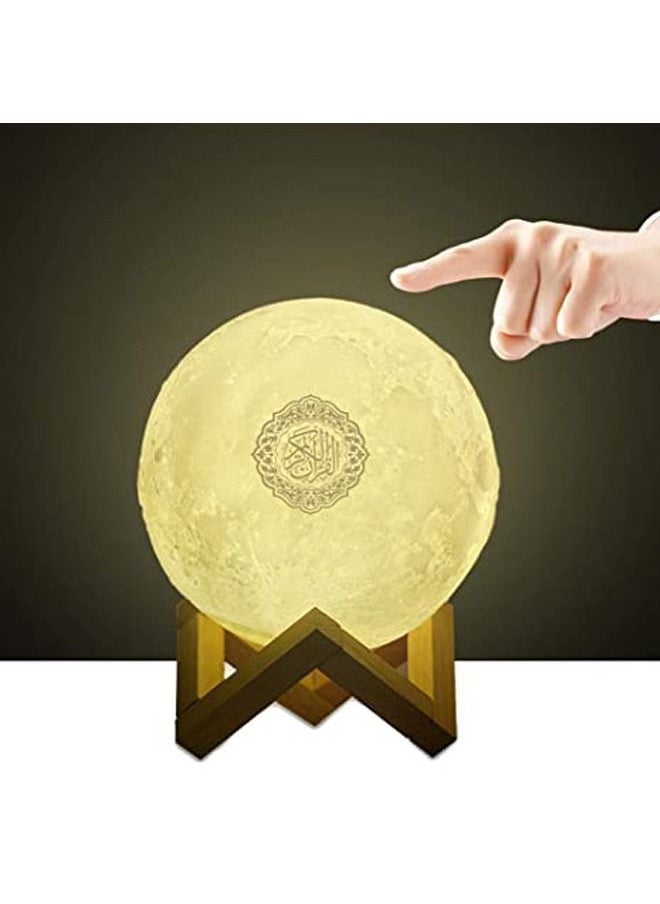 PADOM بادوم 3D القمر القرآن الكريم ضوء المتكلم، المحمولة القرآن الكريم المتكلم التطبيق التحكم عن بعد ضوء القمر الصغير ضوء الليل مع بلوتوث هدايا عيد مبارك الحج  - Image 3