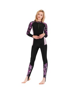 NIBEMINENT One Piece Long Sleeve Contrast Print Swimwear Multicolour  - Image 4