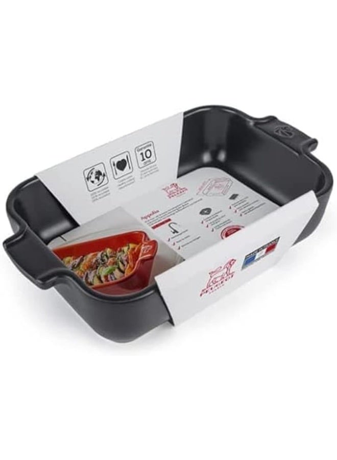 PEUGEOT طبق فرن بيجو أبوليا مستطيل 22 سم رمادي - Image 3