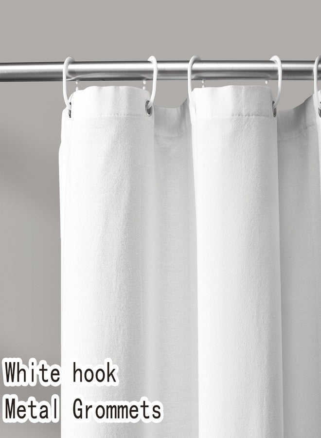 WOUVMA Sage Green Shower Curtain Floral Cotton Cottagecore Shower Curtain for Bathroom 72" W x 72" L - Image 5