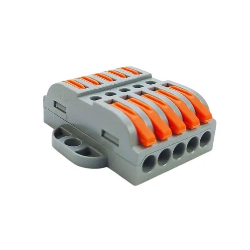 طقم 5 وصلات LT-223-5 Panel Mount Connector 5 In 5 Out Electric Wire Fixing for Ceiling Fan Light - Image 3