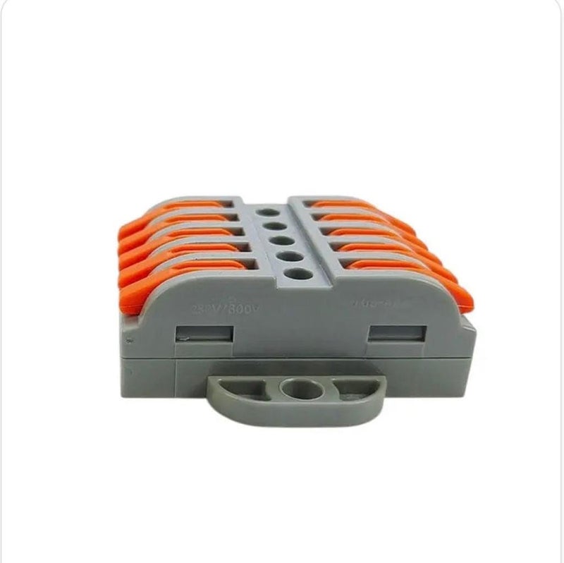 طقم 5 وصلات LT-223-5 Panel Mount Connector 5 In 5 Out Electric Wire Fixing for Ceiling Fan Light - Image 1