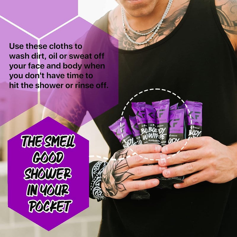 Klean Freak - Body Wipes - Dozen Pack - Lavender - Image 3