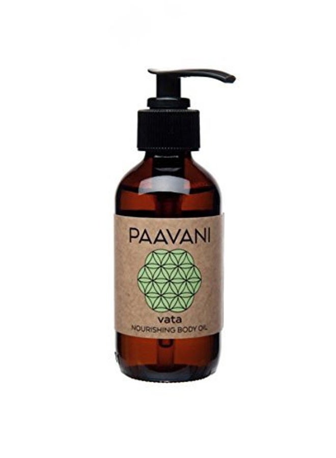 PAAVANI Ayurveda - Vata Body Oil - For Dry Skin - Nourishing Oil - Abhyanga Body Oil - 4 oz - Image 1