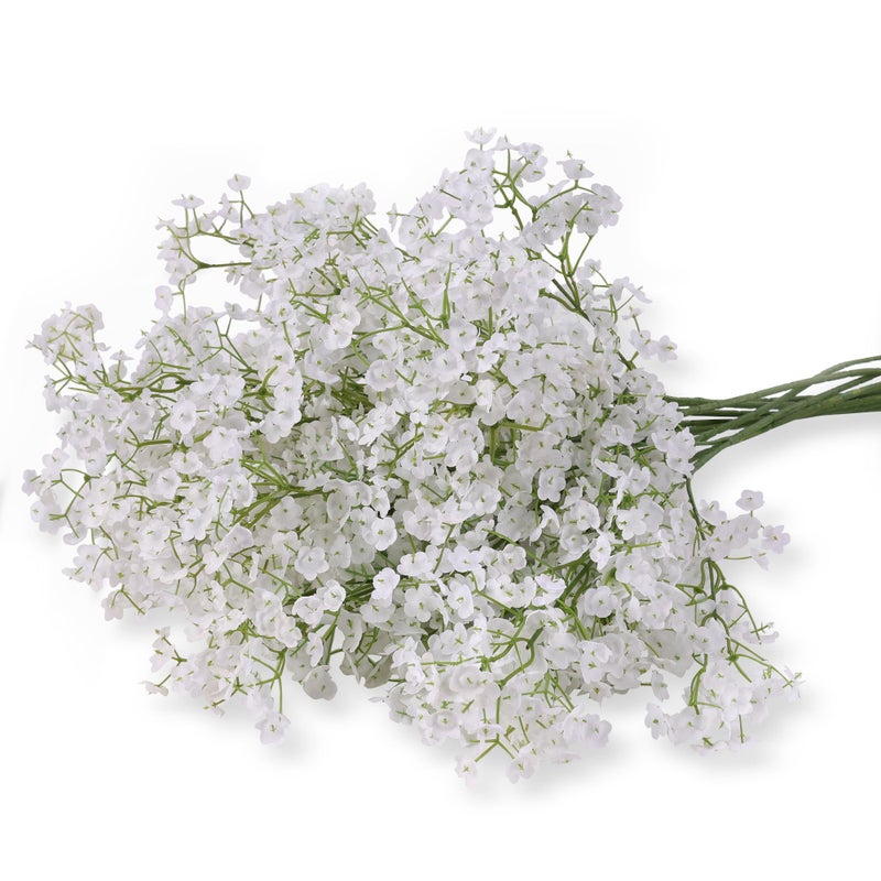 FLORANET Artificial Baby's Breath (12 Pack) - 26" Real Touch Silk Stems for Wedding Bouquets, Centerpieces, Home Decor - Hyper-Realistic Faux Flowers for DIY, Vase Arrangements & Bridal Events - Image 1