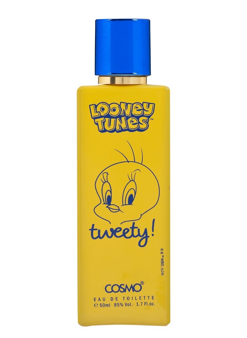 COSMO Cosmo Perfume WB Looney Tunes Tweety Eau De Toilette 50ml for Kids  - Image 2