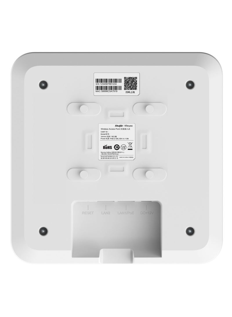 رويجي RG-RAP2260(G) نقطة وصول للسقف Reyee Wi-Fi 6 AX1800  - Image 5