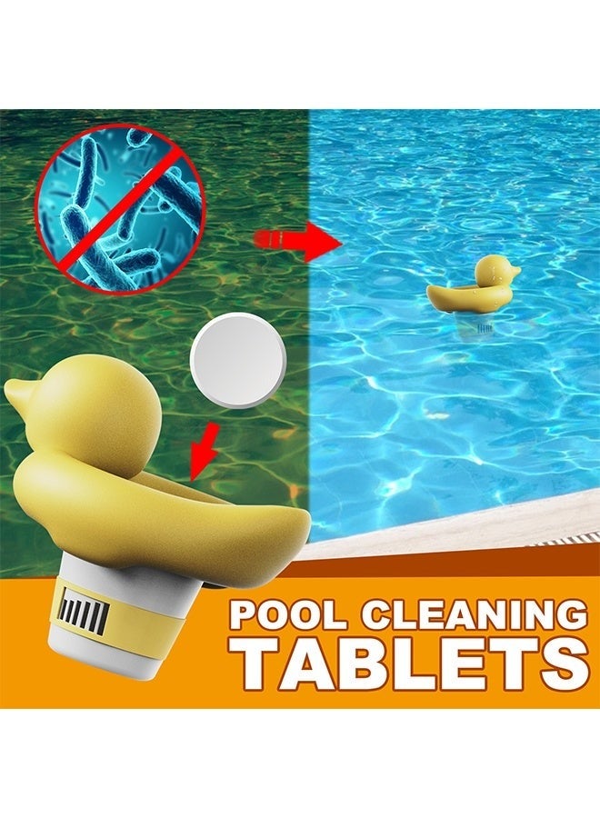 ييبونغ تطفو تنظيف المسبح واللوحات المحفورة ، وأقراص كلور 100 جرام ، وأقراص الكلور مع موزع الكلور العائم ، وعلامات التبويب الطويلة التي تدوم ، وعلامات الكلور للسباحة لأحواض الأحواض الساخنة ، وأحواض أحواض سباحة ، وحوض سباحة. - Image 3