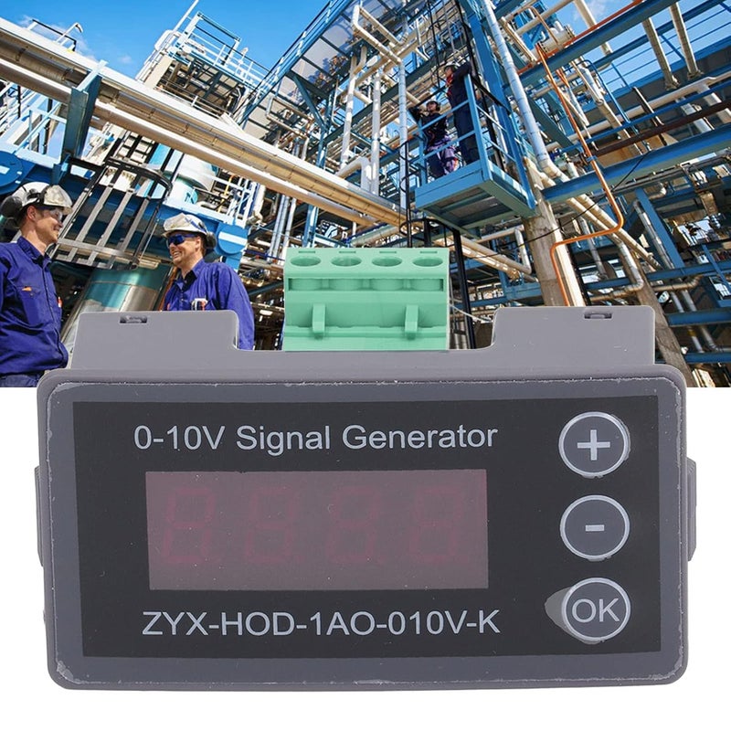 مولد إشارة الجهد القابل للتعديل من 0 إلى 10 فولت، محاكي تناظري لإخراج تصحيح PLC، تعديل الصمام، اختبار LED، مادة ABS - Image 5