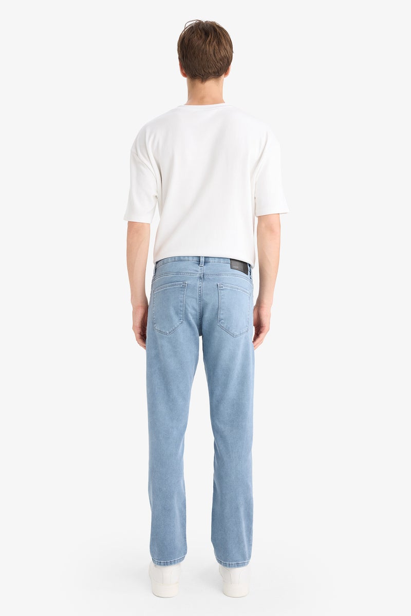 DeFacto Blue Man Pedro-Slim Fit Denim Trousers Casual - Image 3