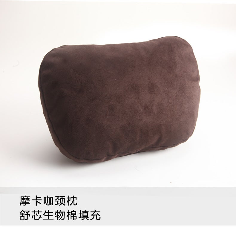 Car Neck Pillow for Tesla Mercedes BMW Maybach Mocha Cafe Headrest 