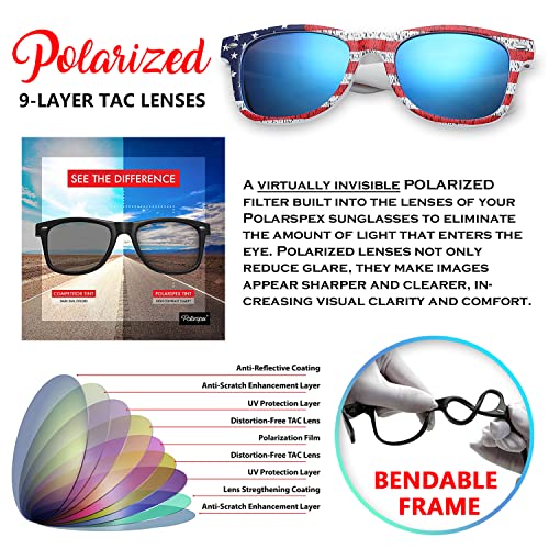 PolarSpex Toddler Sunglasses UV Protection – Unbreakable Kids Polarized Sunglasses with Case for Boys & Girls age 2-8 - Image 3