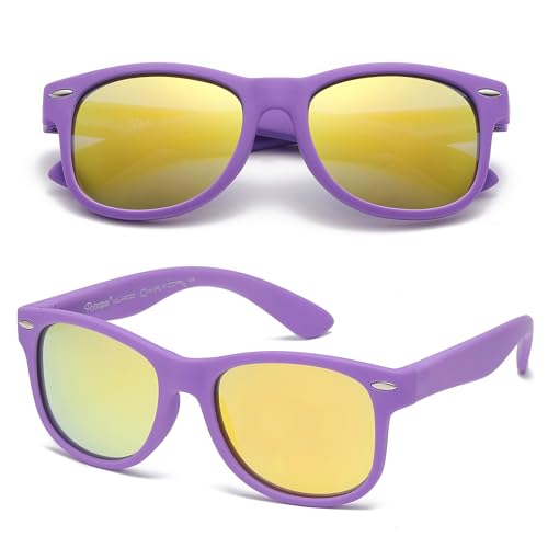 PolarSpex Toddler Sunglasses UV Protection – Unbreakable Kids Polarized Sunglasses with Case for Boys & Girls age 2-8 - Image 1