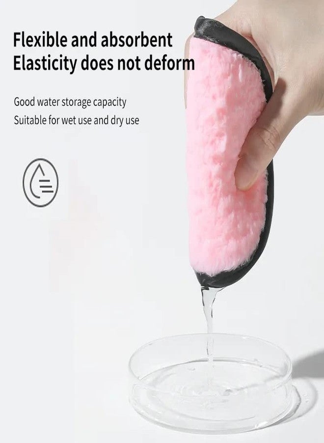 MobFest® 2 Pcs Reusable Washable Mascare, Foundation, Lipstick, Eye Makeup Removal Facial Deep Cleansing Round Pad For All Skin Types (2) - Image 4