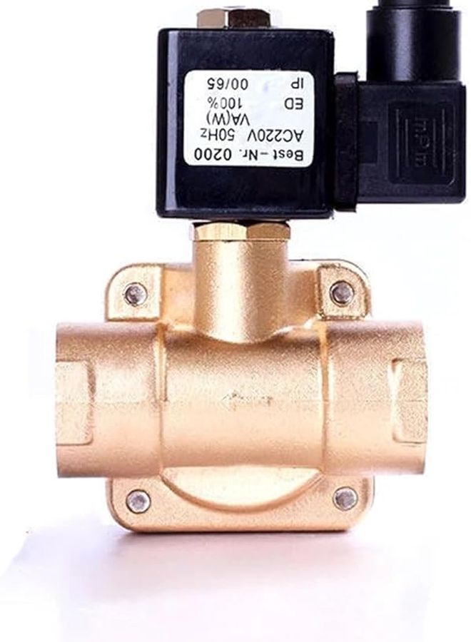 1 بوصة صمام مغناطيسي عالي الضغط مغلق عادةً 16 بار BSP 24 فولت تيار متردد ختم NBR - Image 2