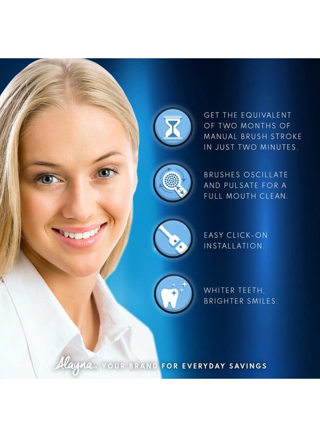 Alayna Professional Sensitive Brush Heads w/ Ultrathin Bristles, Compatible with Oralb Braun Electric Toothbrush- 4 Gum Pro Style- Fits The Oral-B Kids Care Etc. - Image 5