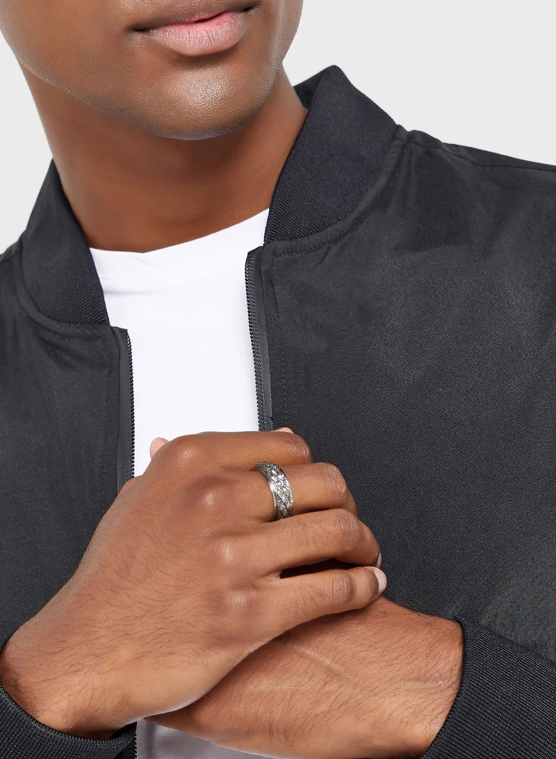 Seventy Five Evil Eye Stainless Steel Statement Ring