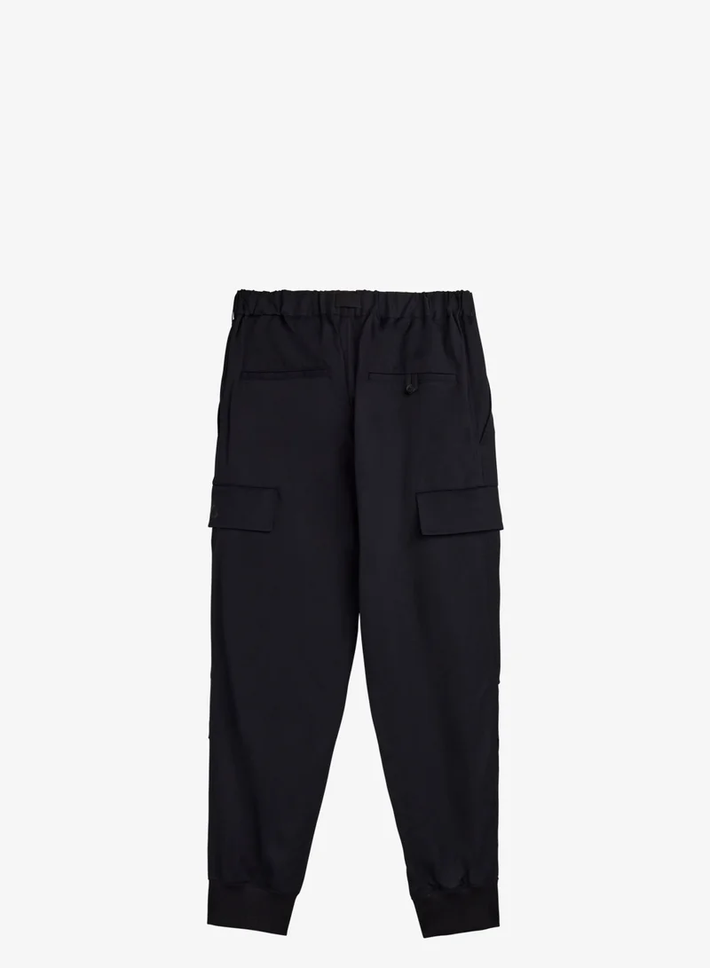Adidas Y-3 Rayon Twill Cuffed Tracksuit Bottoms