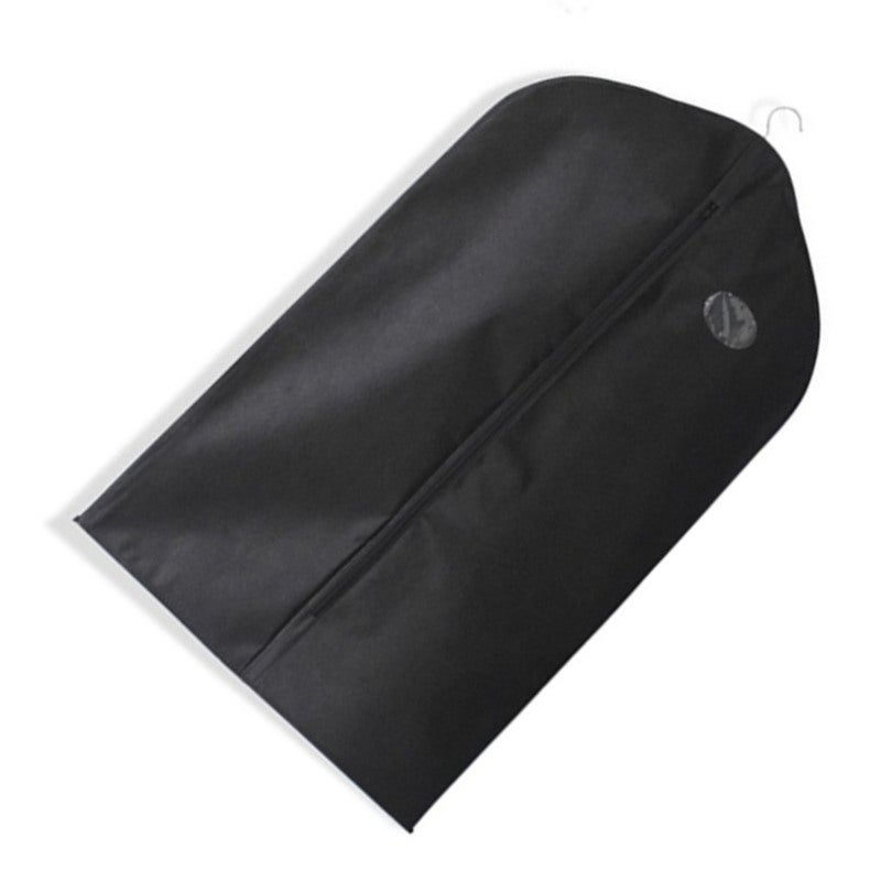 Suit Dust Cover Black Non Woven Fabrics Small Size Hanging Garment Bag for Travel Home - Image 2