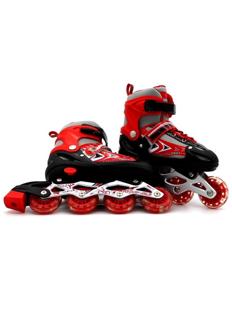 DubaiGallery Kids Sport Shoes Wheel Skate Roller Shoes Skateboard Girl And Boy Drive Roller Skate Shoes with wheels Double Push Button Adjustable - Image 2