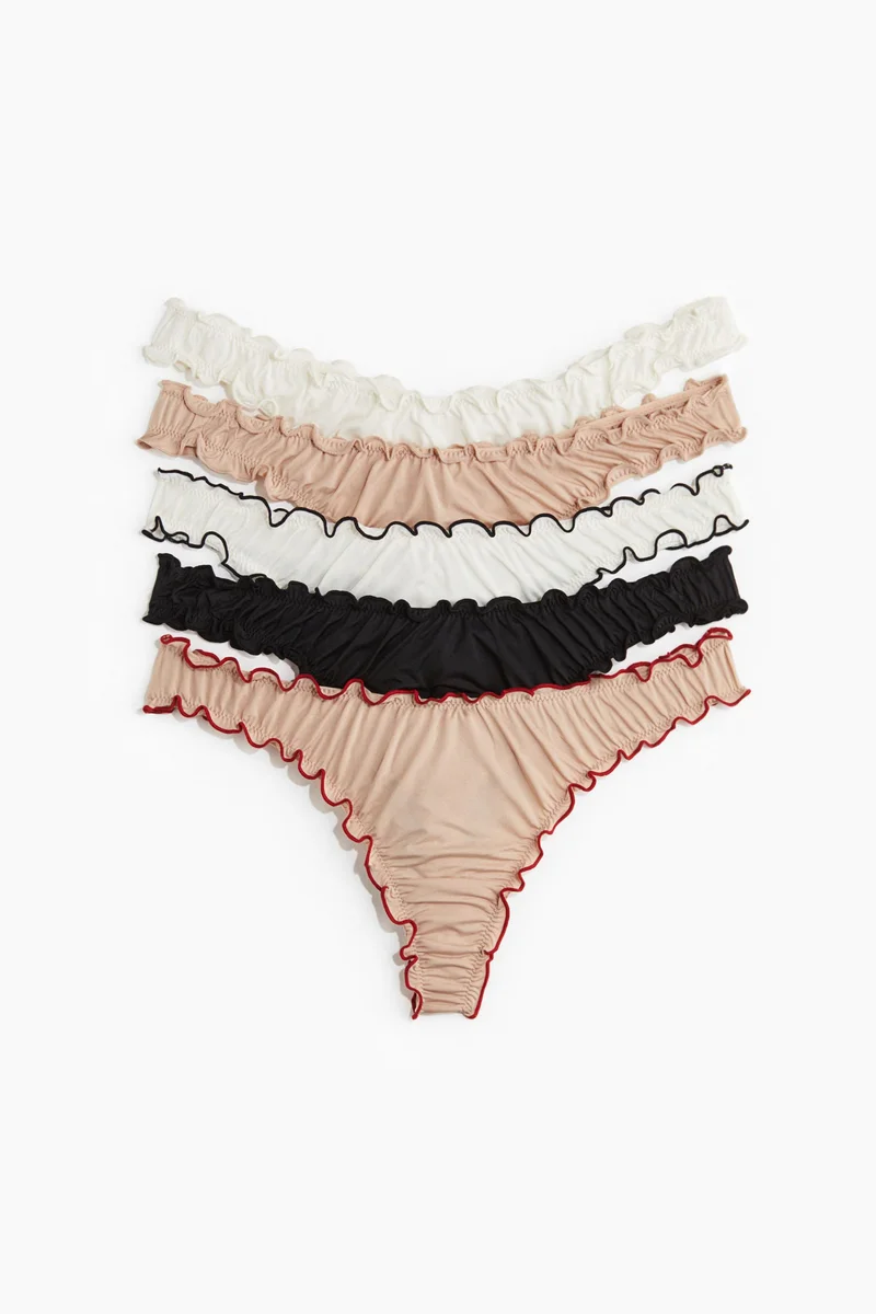 H&M 5-pack cotton thong briefs