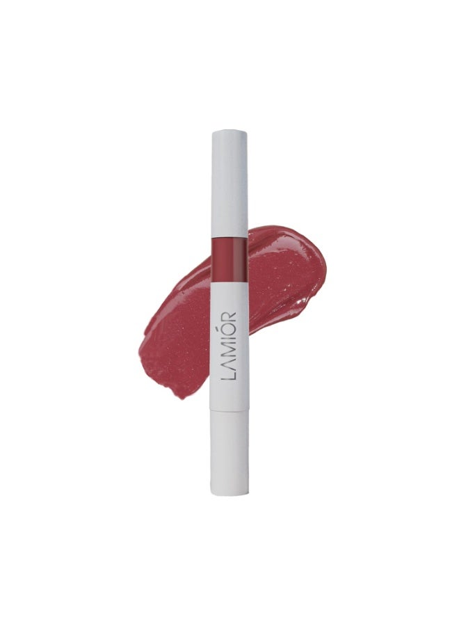 LAMIOR Peptide Glaze Lip Balm - Plum Cake | 3-in-1 Formula for Glossy Shine, Healing, and Nourishment | Pillowy-Soft Lips | Nourishes Dry Skin | Real Reviews, Juicy Results! - Image 1