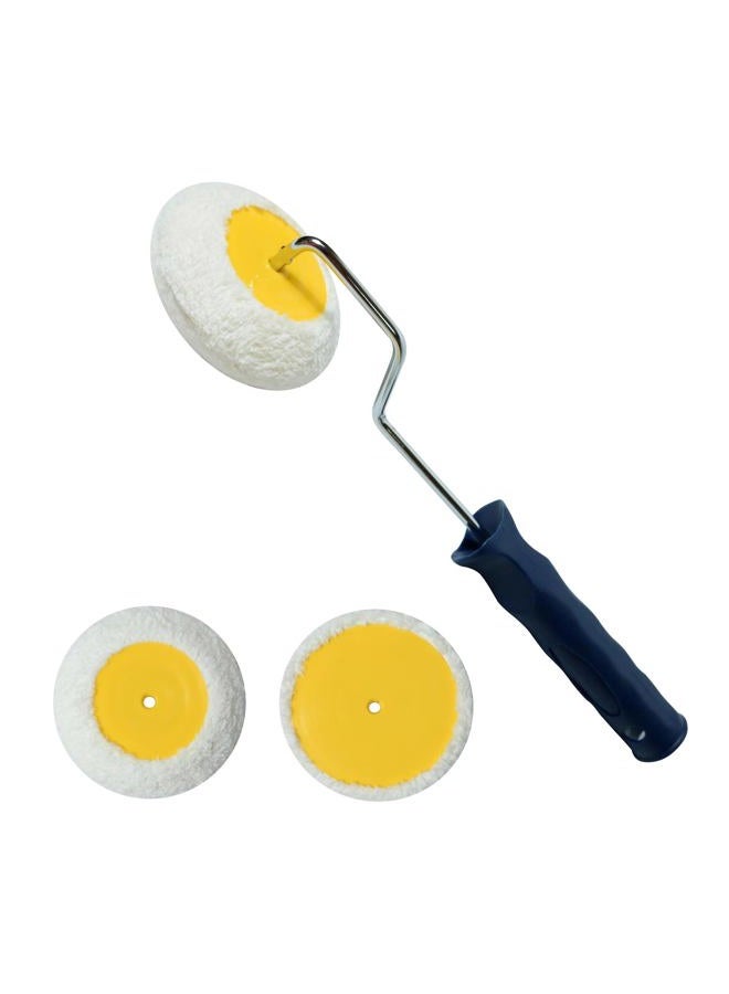 Nichiyo Corner Paint Roller Kit, 3 Pieces Mini Drywall Corner Roller for Use with Water-Based, Oil Or Enamel Paints Edger Corner Paint Roller Tool for Home Office Wall Painting Decoration - Image 1