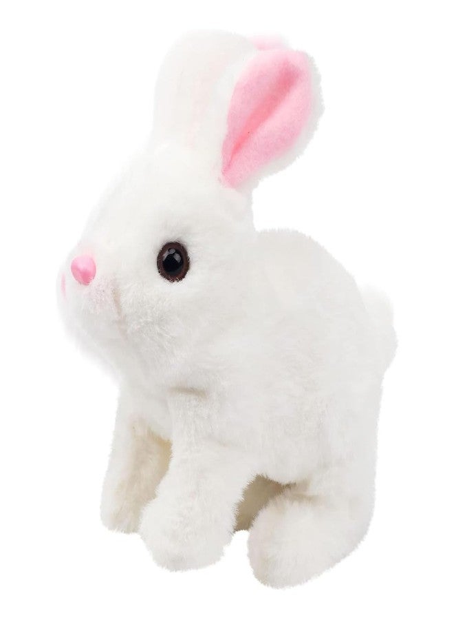 Gyfimdo Bunby - My Realistic Bunny Toy, Interactive Bunny Realistic Bunny, Bunbi Realistic Bunny, Vitality Bliss Bunny, Jumping, Twitching, and Shaking Ears (White) - Image 1