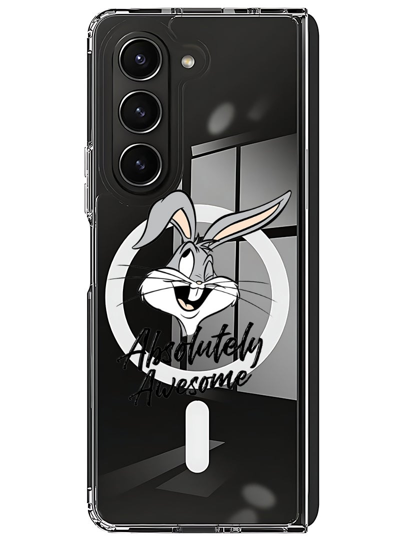 Theodor Magnetic Case for Samsung Galaxy Z Fold 5 Compatible with MagSafe Wireless Charging, Shockproof Phone Bumper Cover Absolutely Awesome - Image 1