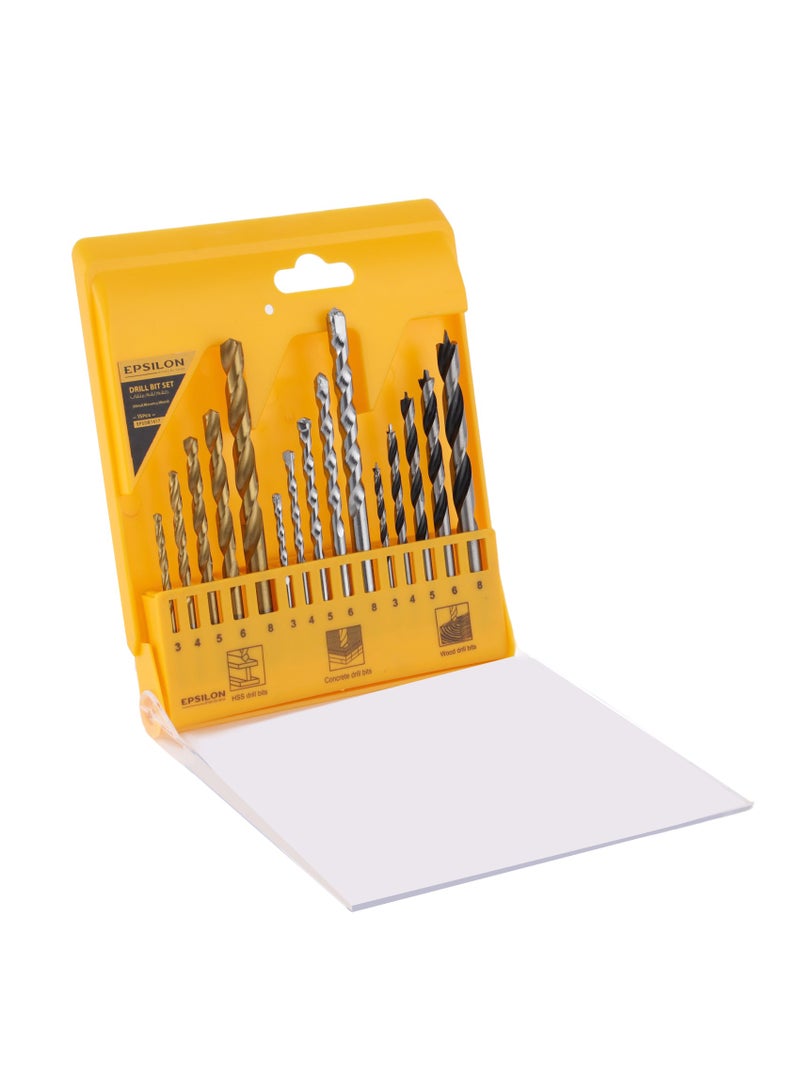 Epsilon Epsilon Drill bit Set (Metal,Masonry,Wood) 1X50  - Image 3